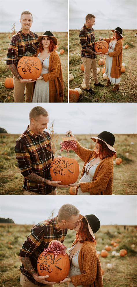 Pregnancy Announcement Photos Fall Gender Reveal Inspiration