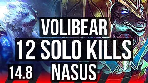 Volibear Vs Nasus Top Solo Kills K Dmg Games Euw