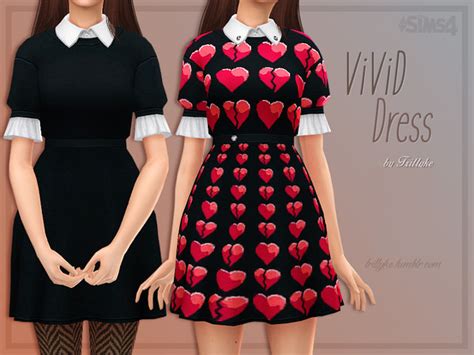 The Sims Resource Trillyke Vivid Dress