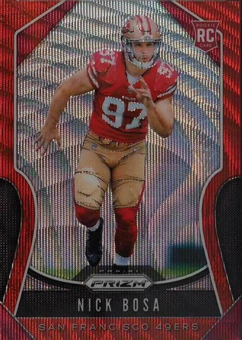 Nick Bosa 2019 Prizm Red Wave 311 Price Guide Sports Card Investor