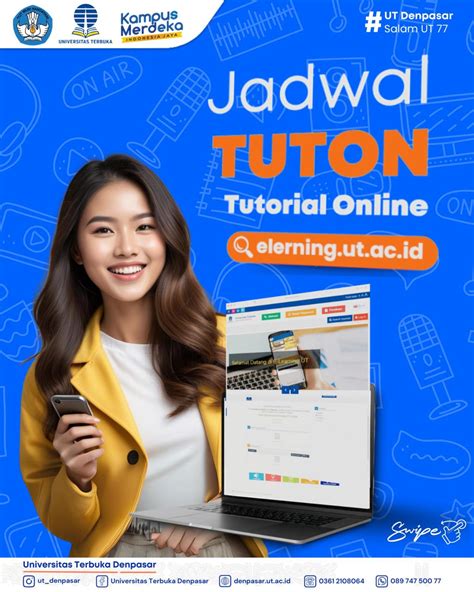 Jadwal Tutorial Online UT Sarjana Dan Diploma Semester 2024 2 Ganjil