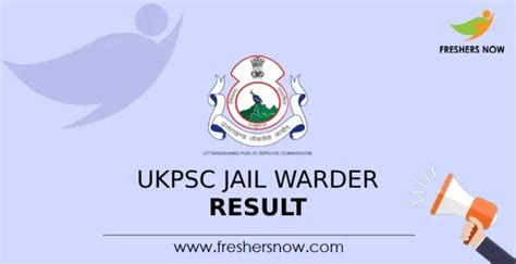 UKPSC Jail Warder Result 2024 Released Cut Off Merit List