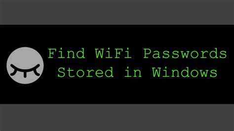 [windows 10] How To Find Stored Wifi Passwords In Your Pc [easy Way] Youtube