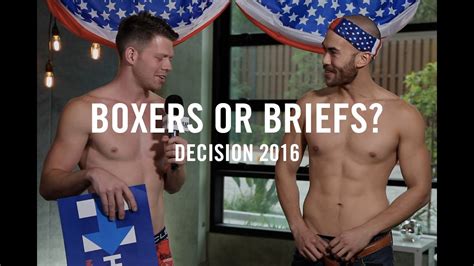 Shirtless Hillary Clinton And Bernie Sanders Supporters Answer Boxers