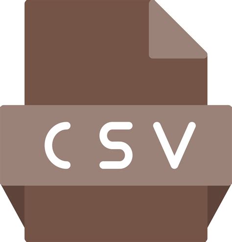 Csv File Format Icon 15830533 Vector Art At Vecteezy