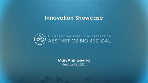 Aesthetics Biomedical 1 Aesthetics Innovation Summit