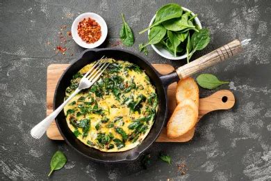 Recette omelette aux épinards et feta Supertoinette