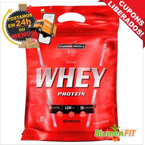 Nutri Whey Protein 907g Integralmedica Refil Hipercalórico Shopee Brasil