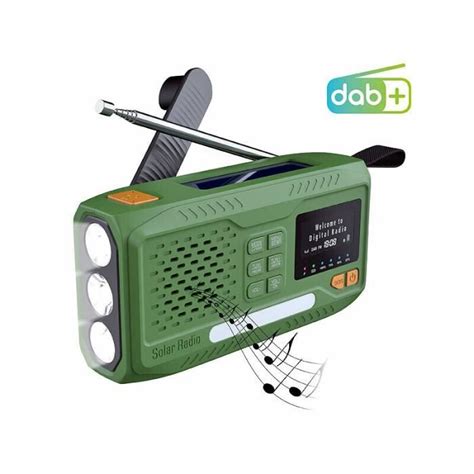 Radio Solaire Et Dynamo Fm Dab Sol Avec Fonction Bluetooth