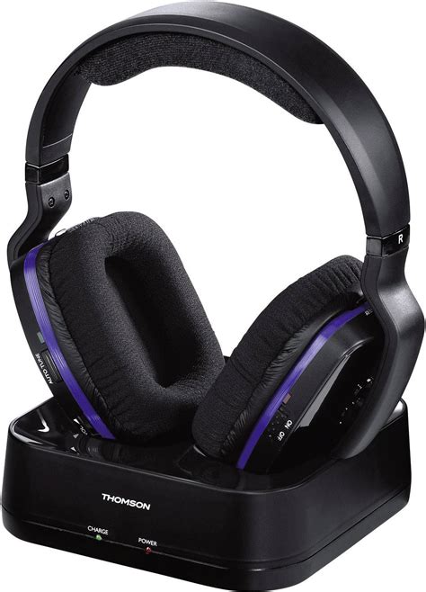 Casque Supra Auriculaire Sans Fil Circum Aural Thomson Whp Bk Volume