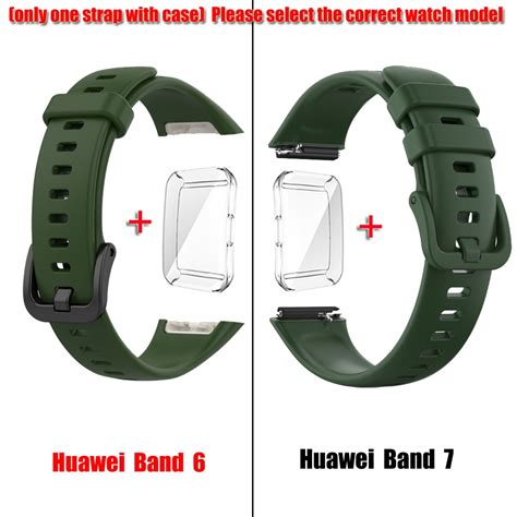 Replacement Strap For Huawei Band 7 6 Silicone Watch Strap For Huawei