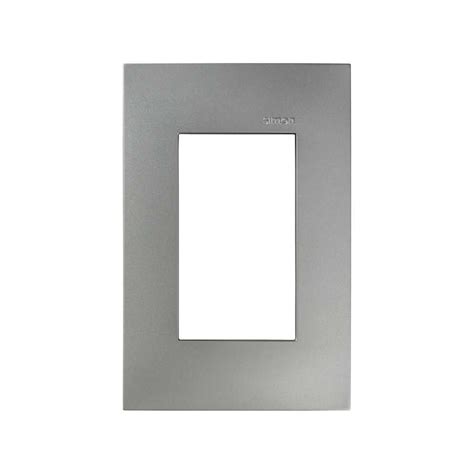 25613 63 Placa De 3 Ventanas En Aluminio Mate Marca Serie 25