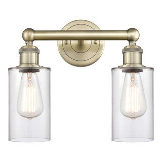 Clymer 2 Light 13 Bath Vanity Light Antique Brass Industrial