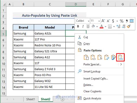 How Do You Auto Populate Values In Excel Based On Another Cell