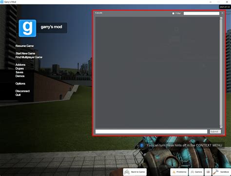 How To Open The Console In Gmod