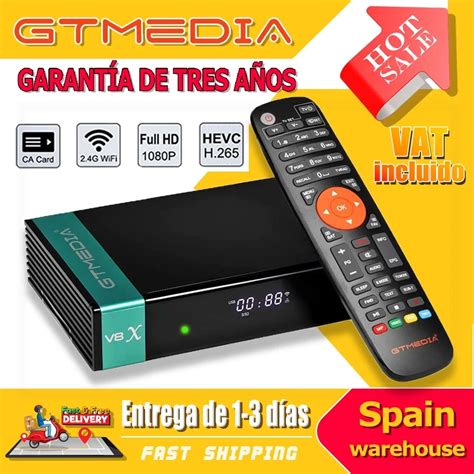 Gtmedia Decodificador De TV Satelital V8X DVB S2 V8 Nova V9 Super