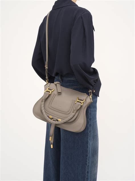 Chloé Small Marcie Bag In Grained Leather Chloé US