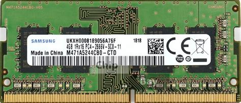 Samsung Gb Ddr Mhz Sodimm Laptop Memory Ram M A Cb Ctd