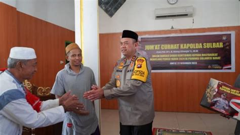 Gelar Jumat Curhat Di Masjid Nurul Anhar Kapolda Sulbar Sam