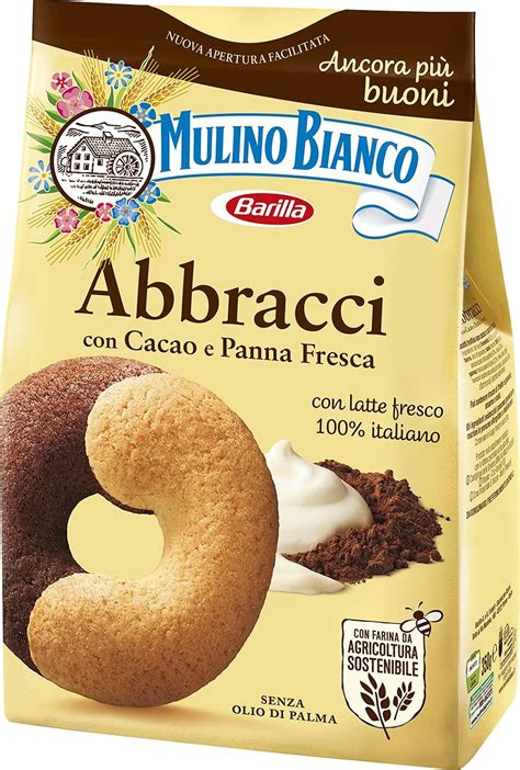 Mulino Bianco Abbracci Biscuits Pack Of 3 Delicious Italian Cookies