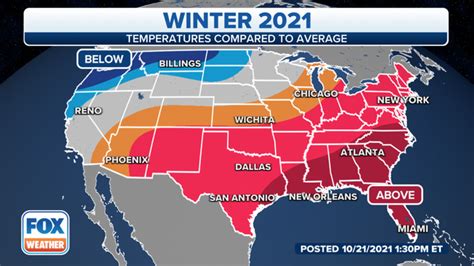 Warmer Than Average Winter Predicted In South And East Below Average