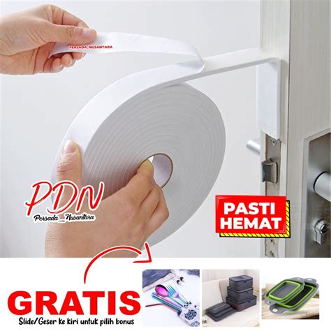 Jual Lis Penutup Celah Pintu Door Noise Insulation Rubber Sealing Tape