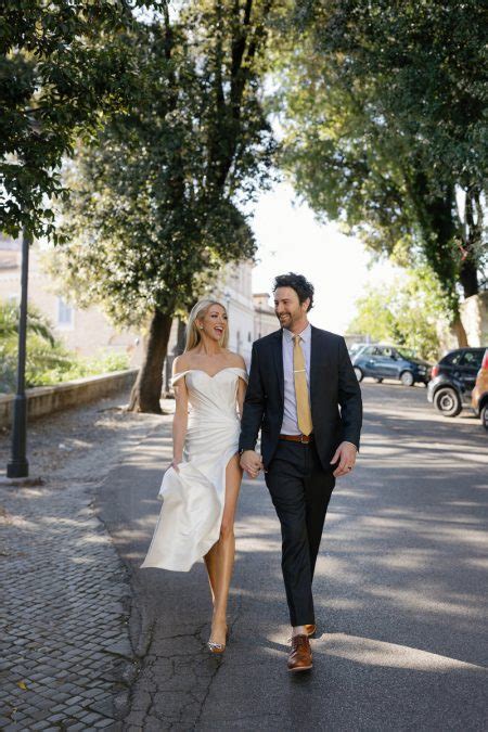 Rome Couple Wedding Rehearsal Dress Tulle Wedding Gown Rehearsal