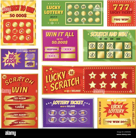 Scratchcard Stock Vector Images - Alamy