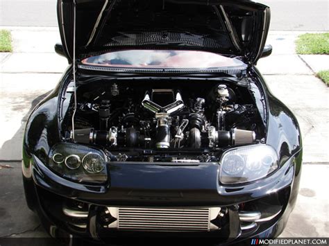 1996 Toyota Supra Twin Turbo Wide Body Engine Bay Shot