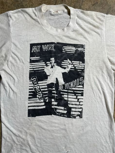 Vintage RARE Vintage 80s Sid Vicious Sex Pistols My Way Tee Grailed