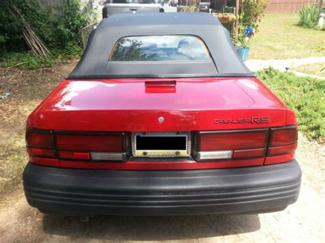 94 Cavalier Rs 2 Door Convertible 31l For Sale Photos Technical