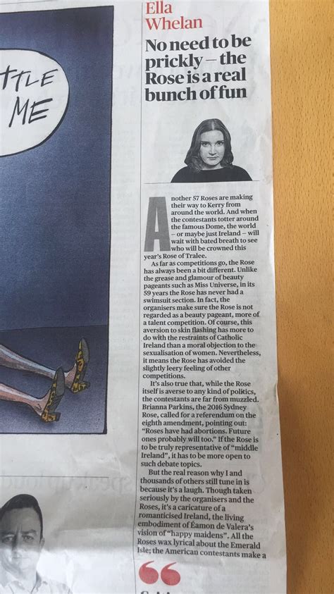 Ella Whelan on Twitter: "My @SunTimesIreland column this week is about the #RoseOfTralee and my ...