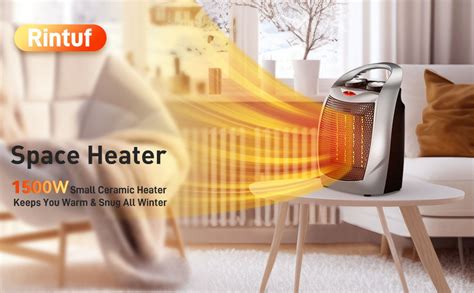 Amazon Rintuf Small Space Heater W Electric Heater Ptc Fast