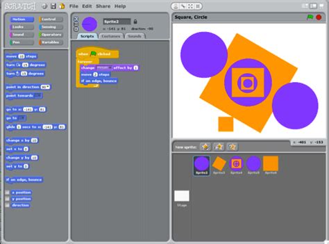 SQUARE, CIRCLE | Computer Programming for Kids