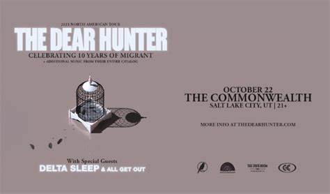 The Dear Hunter tickets in South Salt Lake at The Commonwealth Room on ...