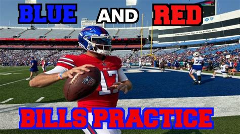 Buffalo Bills Blue And Red Practice Youtube