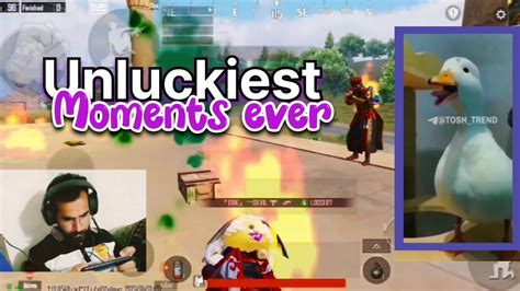 Most Funniest And Unluckiest Moments Ever In Pubg Mobile Bgmi Youtube