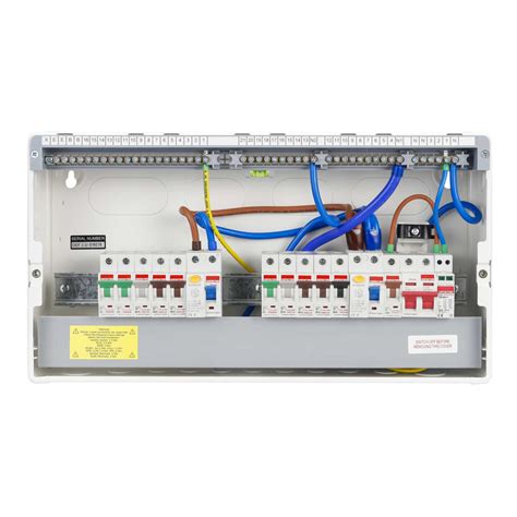 Contactum 14 Way Dual 100a Rcd Flexible Metal Clad Consumer Unit With