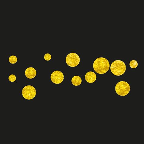 Premium Vector | Gold glitter confetti with dots