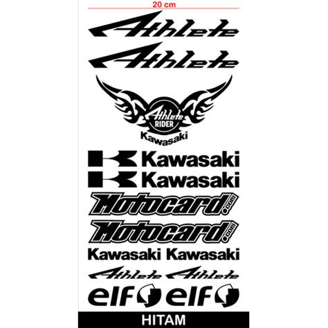 Promo Stiker Motor Keren Cutting Sticker Body Motor KAWASAKI ATHLETE ...