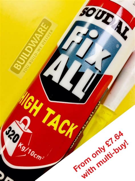 Soudal Fix All High Tack Adhesive Buildware