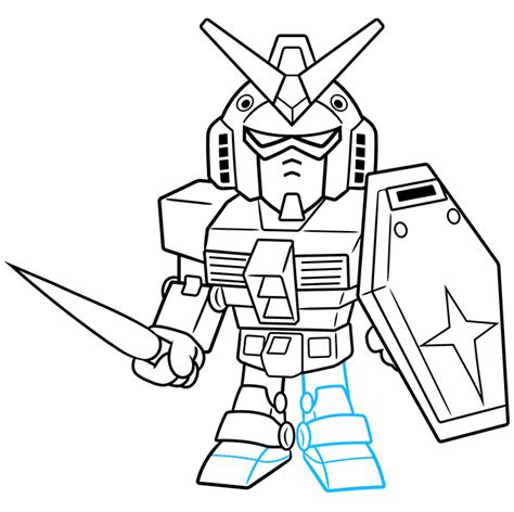 Chibi Sd Gundam Coloring Page Easy Drawing Guides | The Best Porn Website