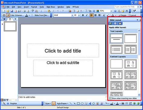 Applying Slide Layouts In Powerpoint For Windows