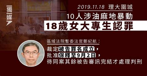 【理大圍城】10人涉油麻地暴動 18歲女大專生認罪 准保釋候判 獨立媒體 Line Today