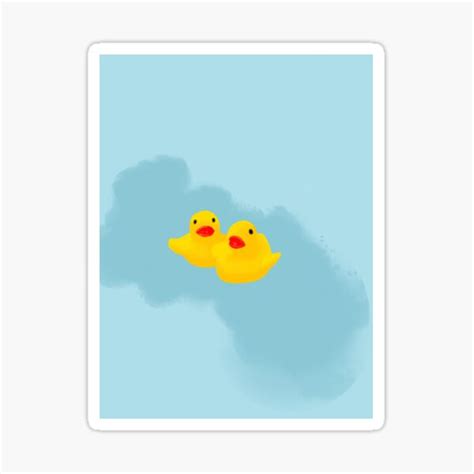 "Rubber duckies" Sticker for Sale by Pou-c | Redbubble