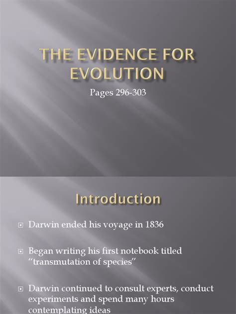 7.4 - The Evidence For Evolution | PDF