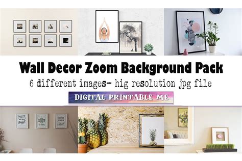 Gallery Wall Art Zoom Background Pack 6 Digital Download - Etsy | Art ...