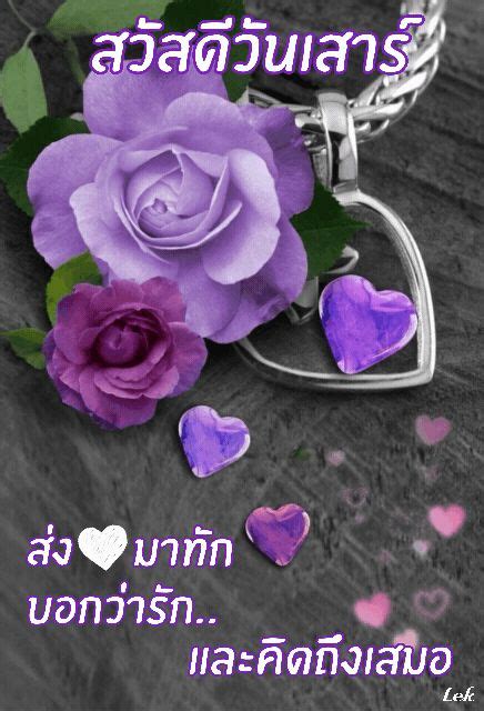 สวัสดีวันเสาร์  มีความสุข ดอกไม้สีม่วง ราตรีสวัสดิ์