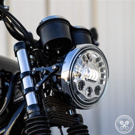 Motodemic Led Headlight Conversion Kit For Classic Triumph Bonneville And Thruxton