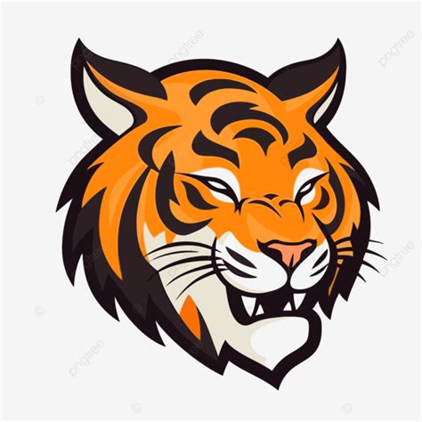 Bengals Logo Clipart Tiger Head Mascot Logo For Cartoon Sport Vector ...